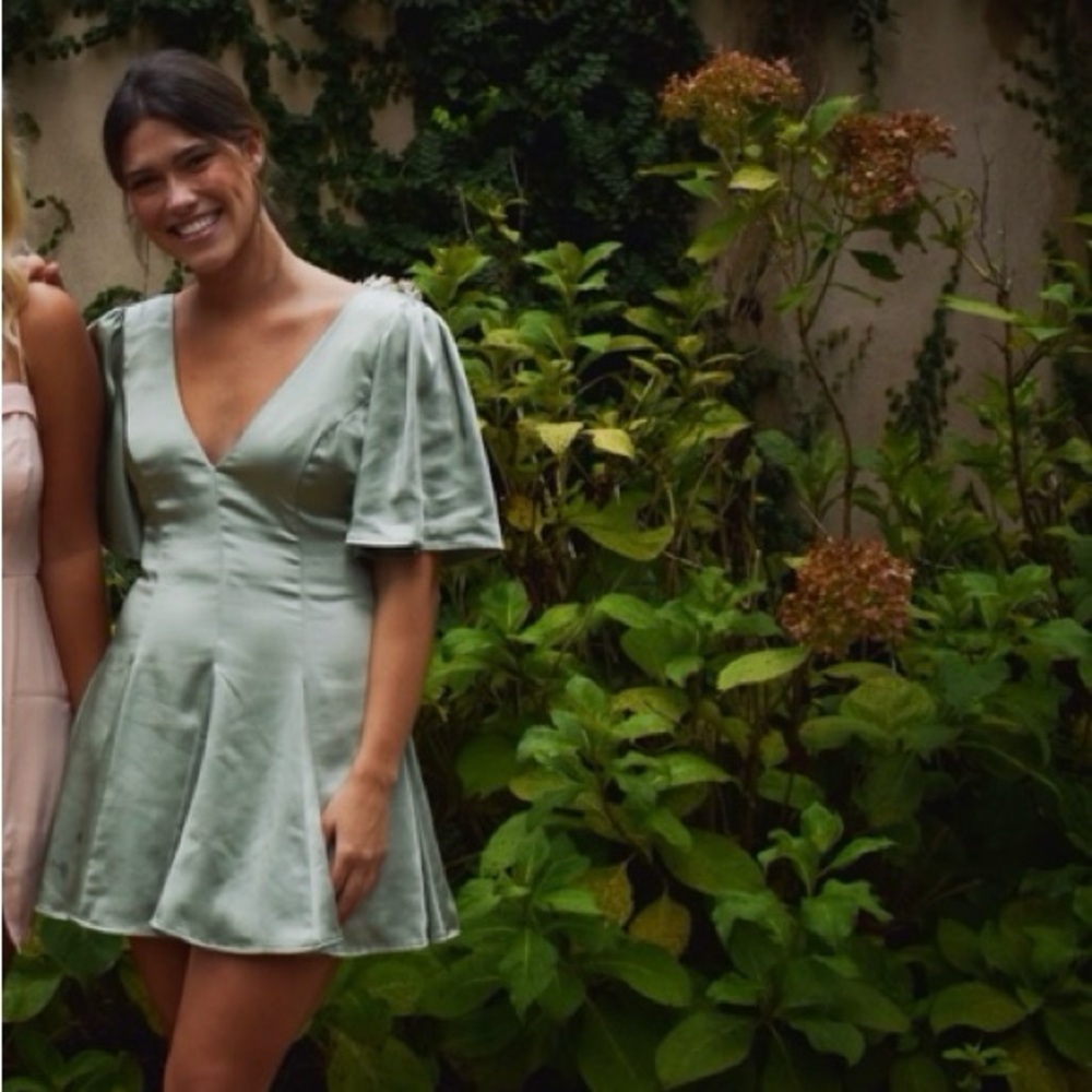 Lovers + Friends Silk mini dress